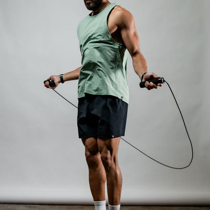 Men's Terra Recovery Tank (Low Light Olive)
