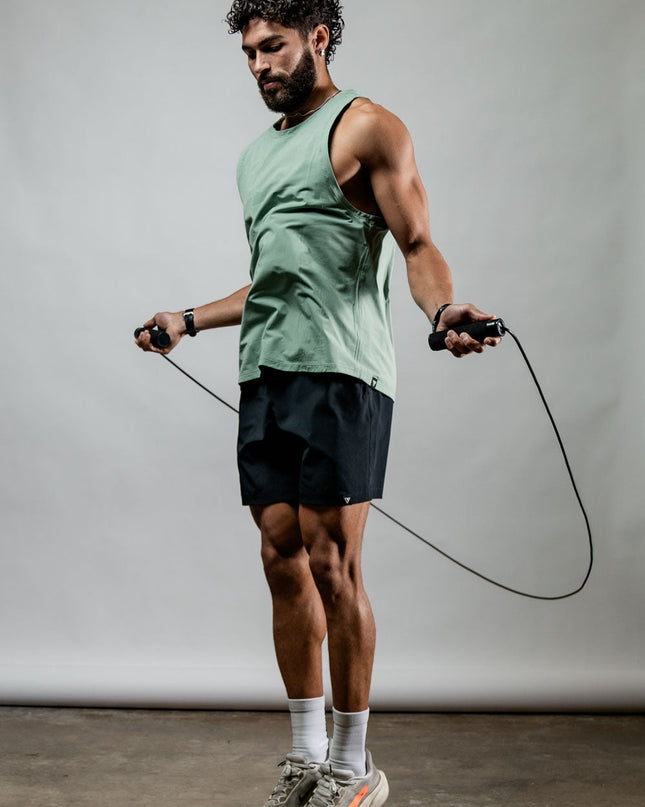 Men's Terra Recovery Tank (Low Light Olive)