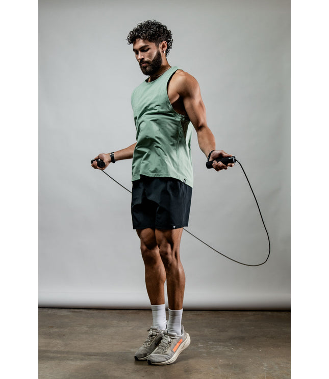 Men's Terra Recovery Tank (Low Light Olive)