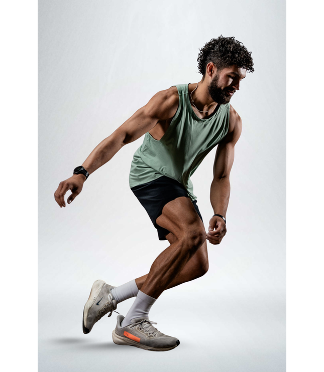 Men's Terra Recovery Tank (Low Light Olive)