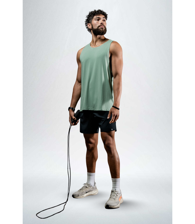 Men's Terra Recovery Tank (Low Light Olive)