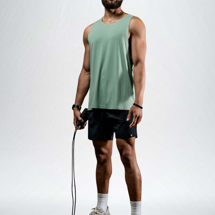 Men's Terra Recovery Tank (Low Light Olive)