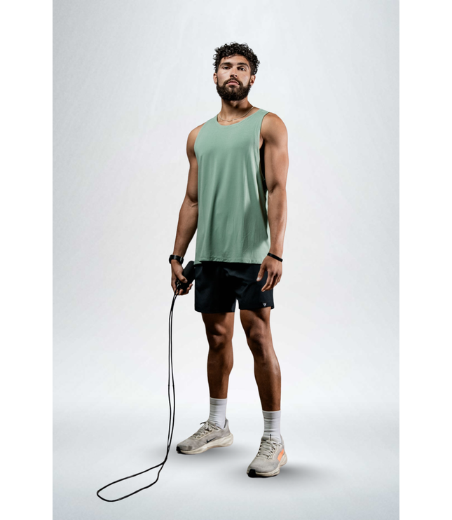 Men's Terra Recovery Tank (Low Light Olive)