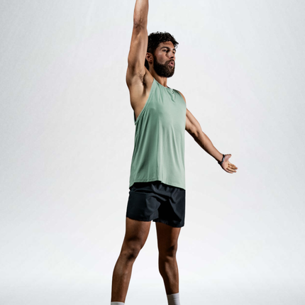 Men's Terra Recovery Tank (Low Light Olive)