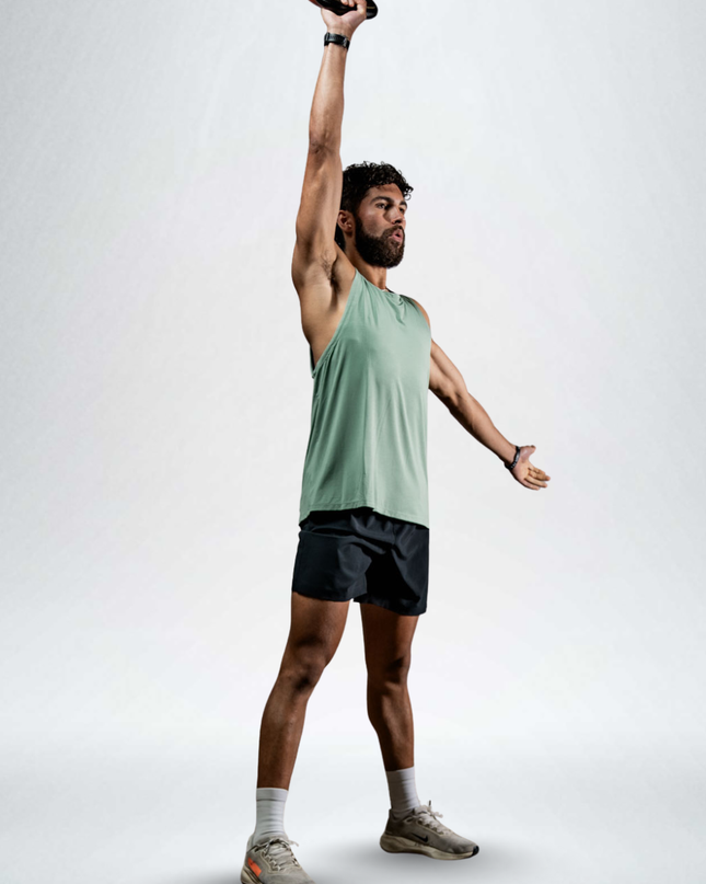Men's Terra Recovery Tank (Low Light Olive)