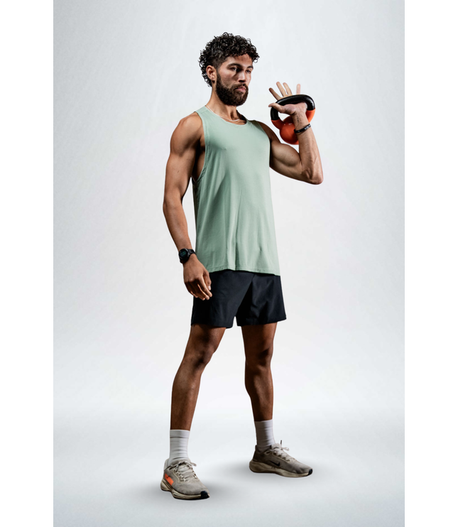 Men's Terra Recovery Tank (Low Light Olive)