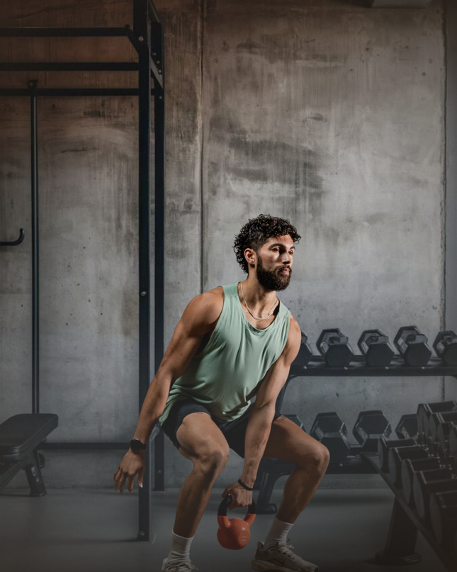 Men's Terra Recovery Tank (Low Light Olive)