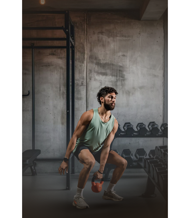 Men's Terra Recovery Tank (Low Light Olive)