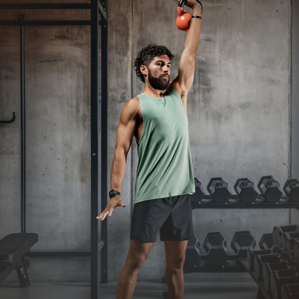 Men's Terra Recovery Tank (Low Light Olive)