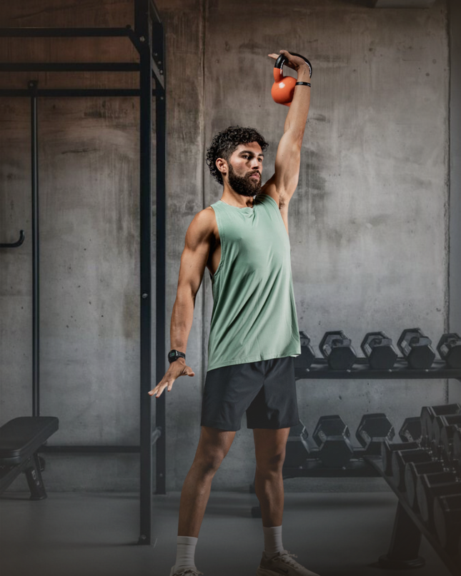 Men's Terra Recovery Tank (Low Light Olive)