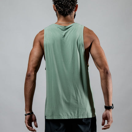 Men's Terra Recovery Tank (Low Light Olive)