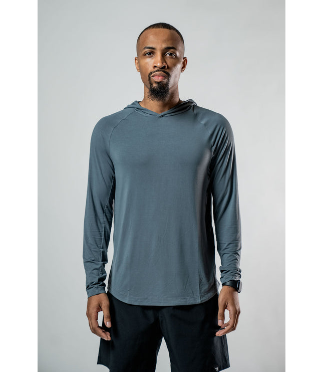 Men's Terra Recovery Element Hoodie Shirt (Ash Gray)