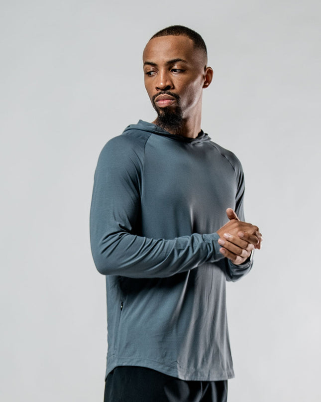 Men's Terra Recovery Element Hoodie Shirt (Ash Gray)