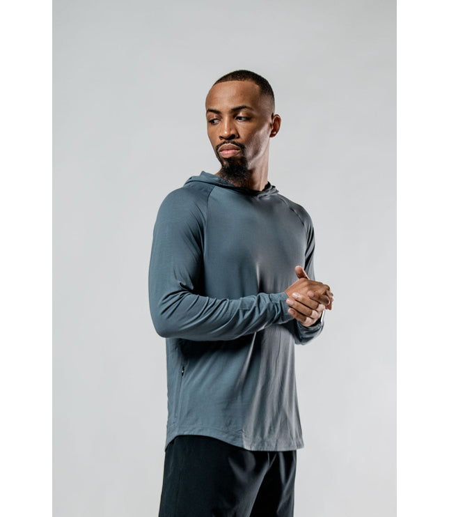 Men's Terra Recovery Element Hoodie Shirt (Ash Gray)