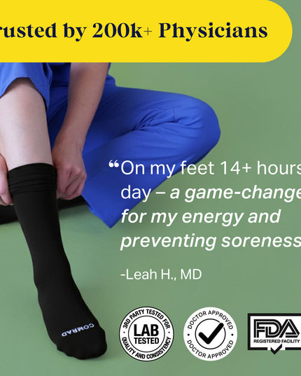Recycled Cotton Compression Socks