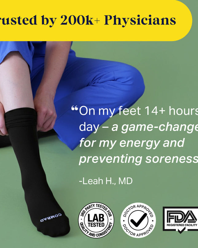 Recycled Cotton Compression Socks