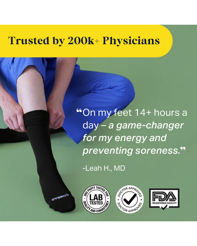Recycled Cotton Compression Socks