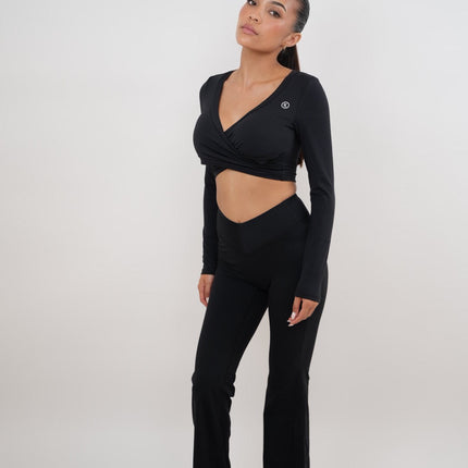 I Am Present Black Elegant Top