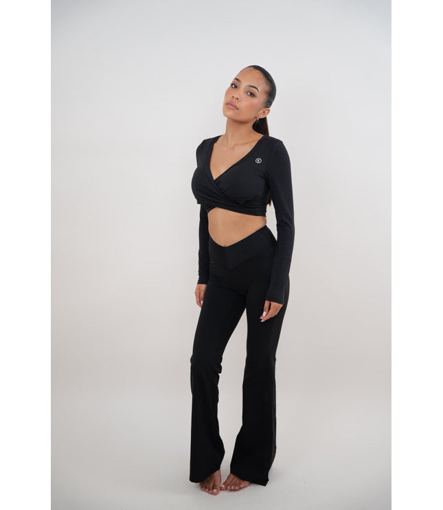 I Am Present Black Elegant Top