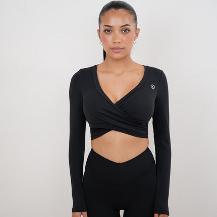 I Am Present Black Elegant Top