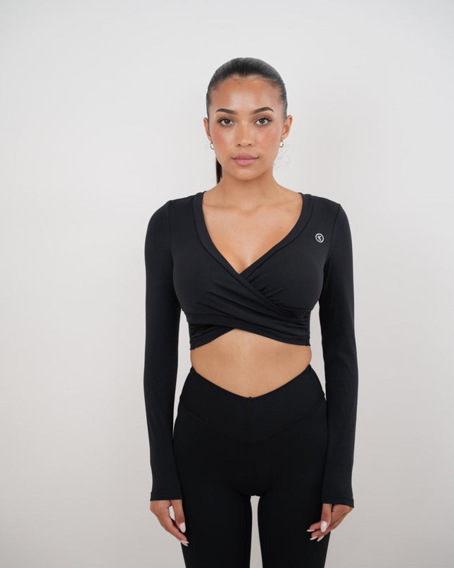 I Am Present Black Elegant Top