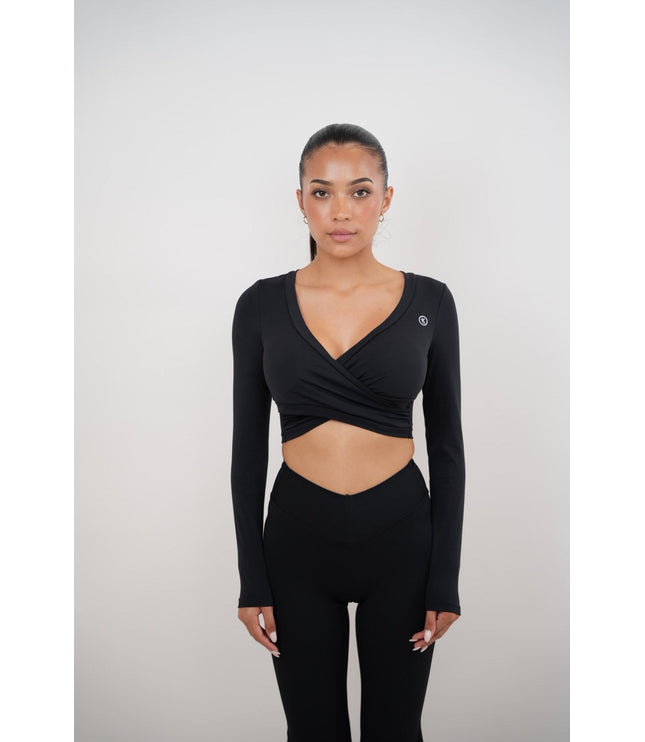I Am Present Black Elegant Top
