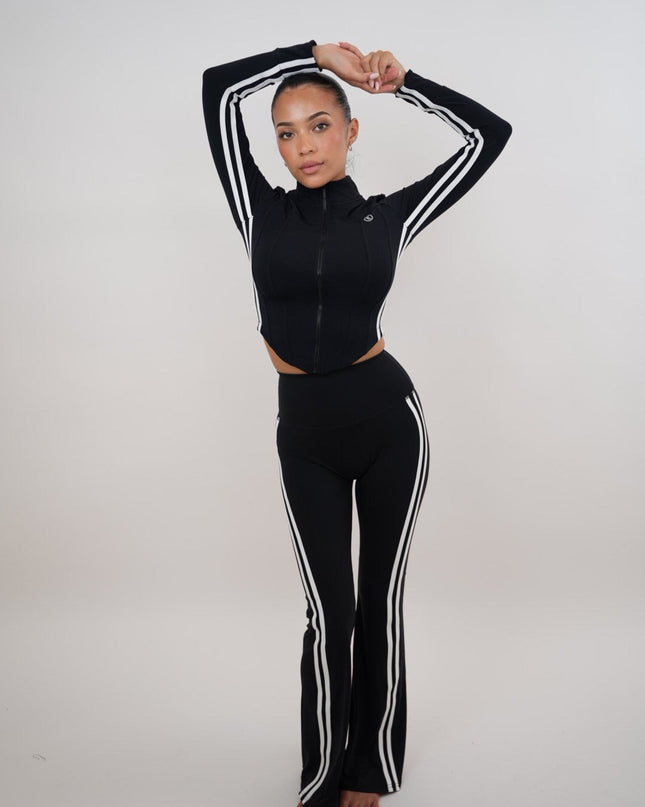I Am Motivated Black Flare Pant