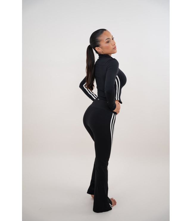 I Am Motivated Black Flare Pant
