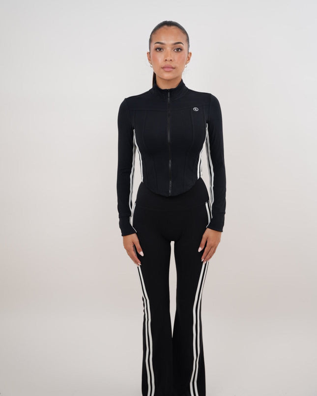I Am Motivated Black Flare Pant