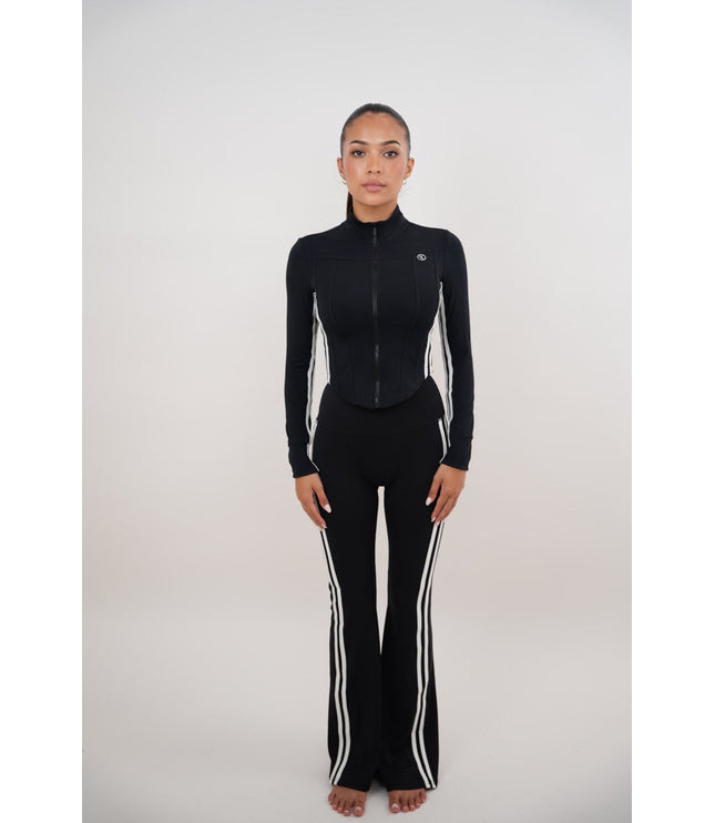 I Am Motivated Black Flare Pant