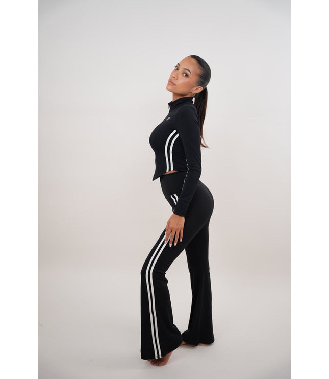 I Am Motivated Black Flare Pant