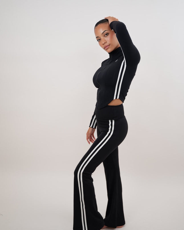 I Am Motivated Black Flare Pant