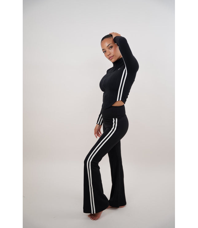 I Am Motivated Black Flare Pant