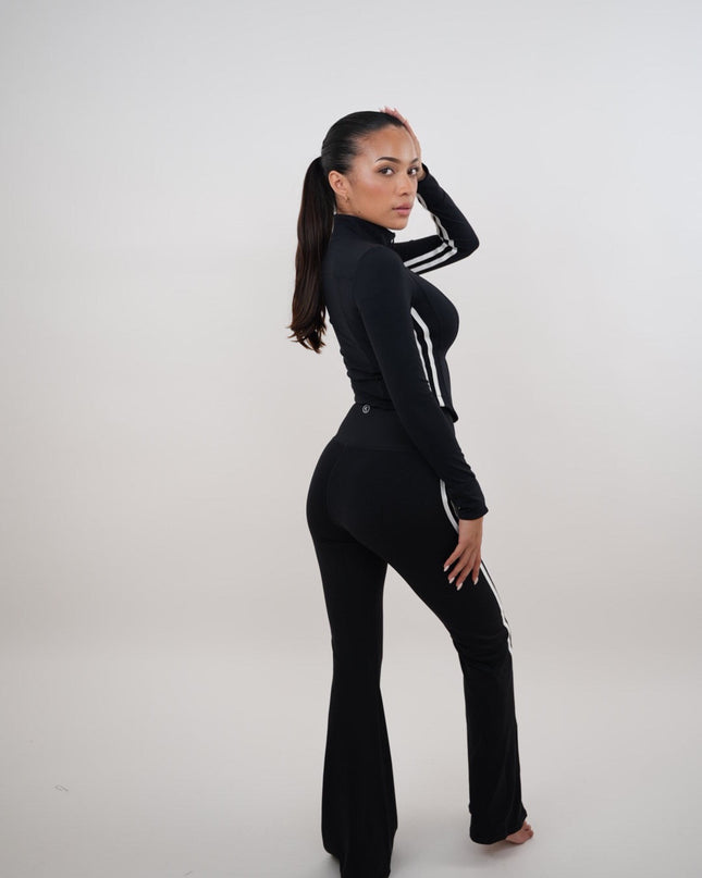 I Am Motivated Black Flare Pant