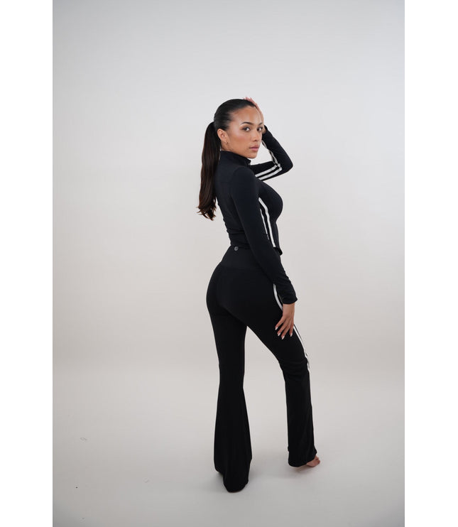 I Am Motivated Black Flare Pant