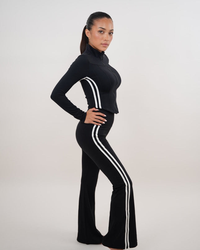 I Am Motivated Black Flare Pant