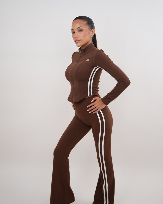 I Am Motivated Brown Flare Pant
