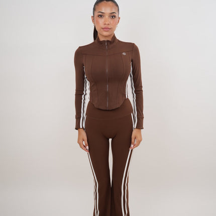 I Am Motivated Brown Flare Pant