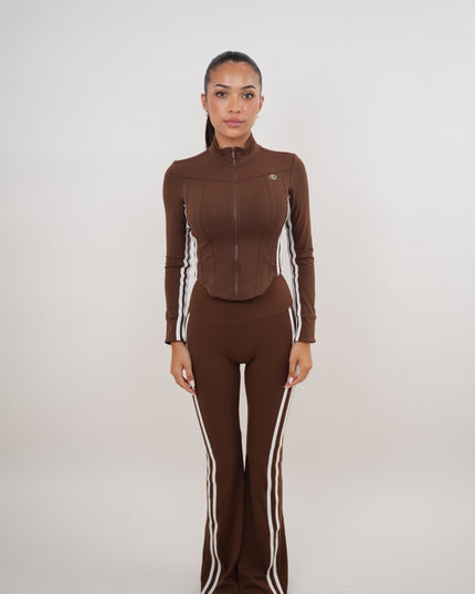 I Am Motivated Brown Flare Pant