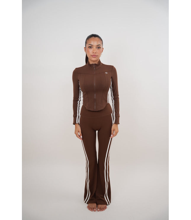 I Am Motivated Brown Flare Pant