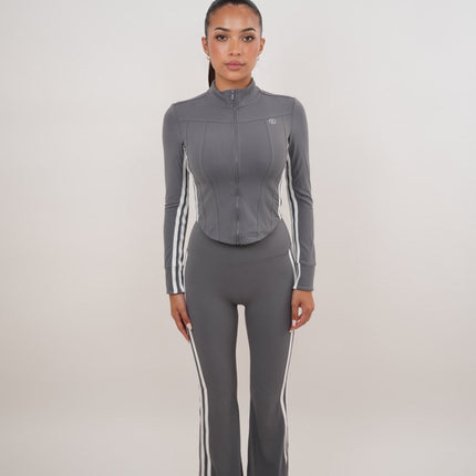 I Am Motivated Gray Flare Pant