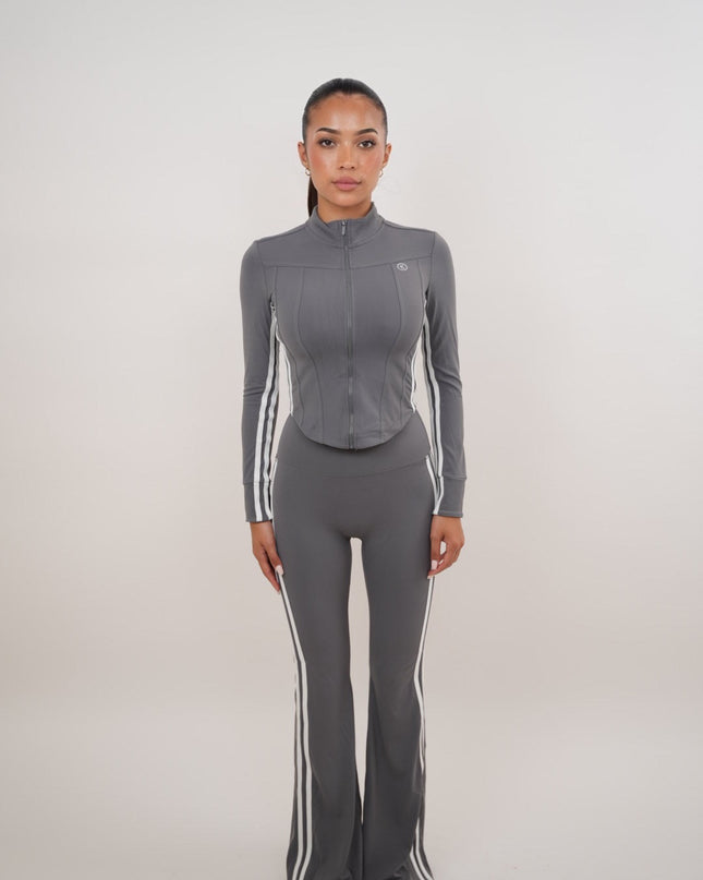 I Am Motivated Gray Flare Pant