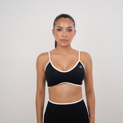 Passion is Power Black Sports Bra