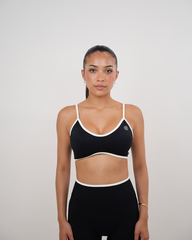 Passion is Power Black Sports Bra