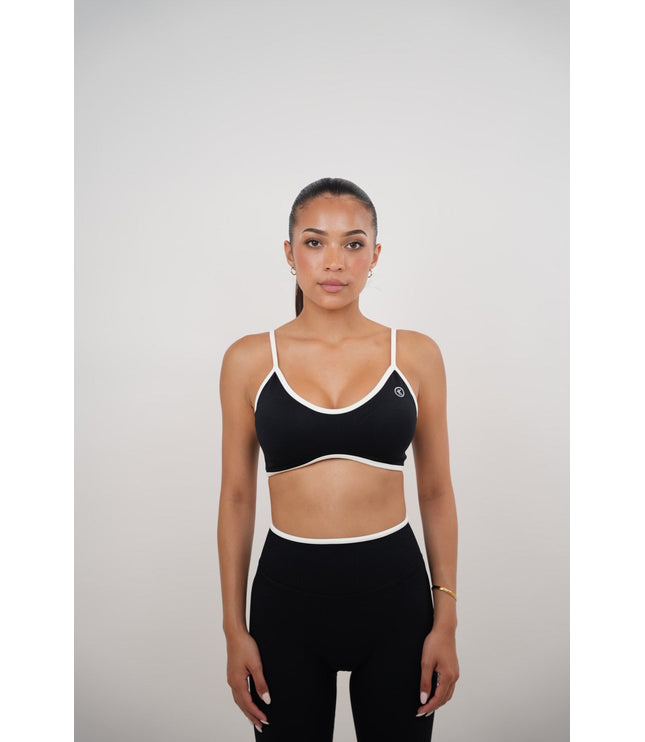 Passion is Power Black Sports Bra