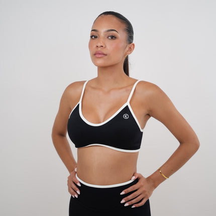 Passion is Power Black Sports Bra