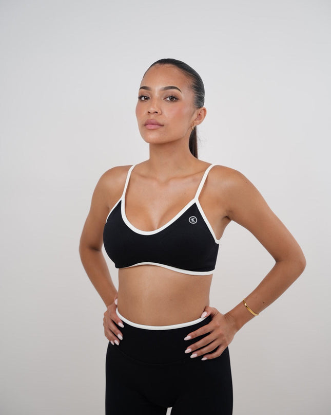 Passion is Power Black Sports Bra
