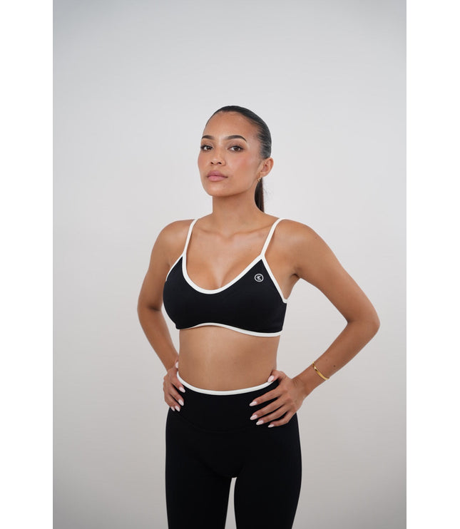 Passion is Power Black Sports Bra