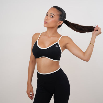 Passion is Power Black Sports Bra