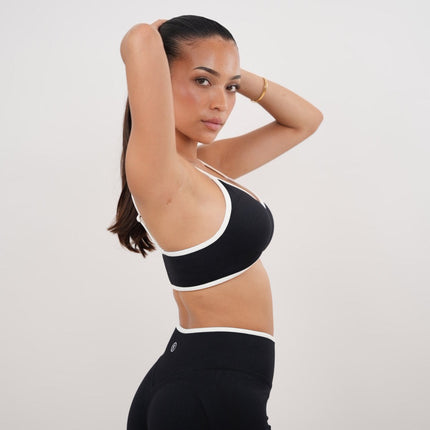 Passion is Power Black Sports Bra